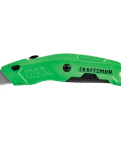 CRAFTSMAN Utility Knives HI-VIS Quick Change 3-Blade Retractable Utility Knife with On Tool Blade Storage