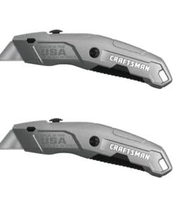 CRAFTSMAN Utility Knives Quick Change 6-Blade Retractable Utility Knife with On Tool Blade Storage