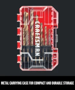 CRAFTSMAN Twist Drill Bits 14-Piece Assorted x Set Gold Ferrous Coated Hss Twist Drill Bit Set 16 CRAFTSMAN Twist Drill Bits 14-Piece Assorted x Set Gold Ferrous Coated Hss Twist Drill Bit Set -Craftsman Store 17585184