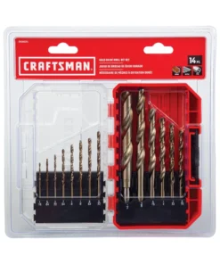 CRAFTSMAN Twist Drill Bits 14-Piece Assorted x Set Gold Ferrous Coated Hss Twist Drill Bit Set 18 CRAFTSMAN Twist Drill Bits 14-Piece Assorted x Set Gold Ferrous Coated Hss Twist Drill Bit Set -Craftsman Store 17585186