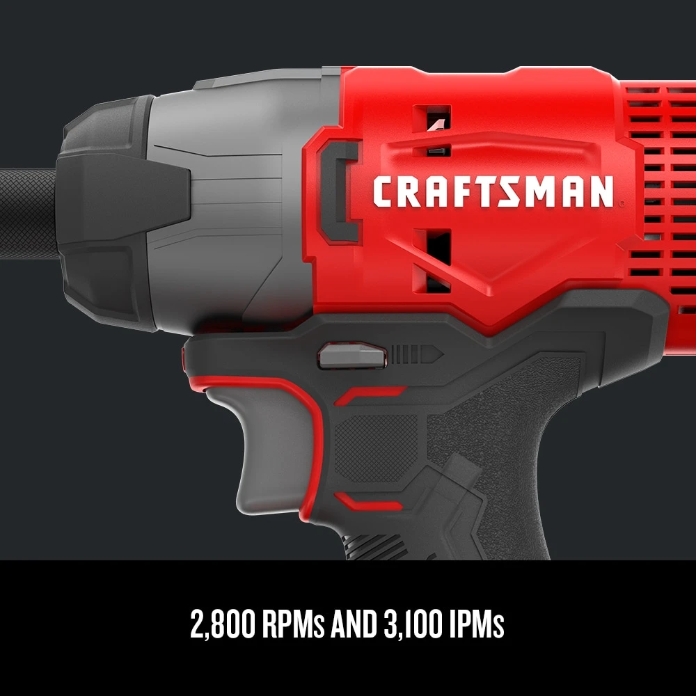 CRAFTSMAN Impact Drivers V20 20-volt Max Variable Speed Cordless Impact Driver (2-Batteries Included) 5 CRAFTSMAN Impact Drivers V20 20-volt Max Variable Speed Cordless Impact Driver (2-Batteries Included) - Image 5