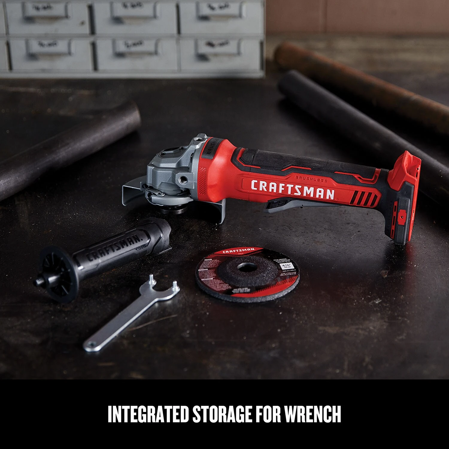 CRAFTSMAN Angle Grinders V20 4.5-in 20-Volt Max Paddle Switch Brushless Cordless Angle Grinder 7 CRAFTSMAN Angle Grinders V20 4.5-in 20-Volt Max Paddle Switch Brushless Cordless Angle Grinder - Image 7