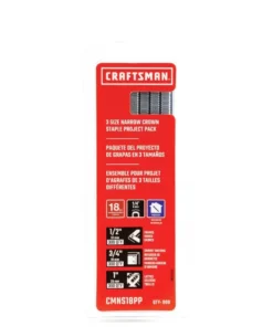 CRAFTSMAN Pneumatic Staplers 18 Gal Narrow CRWN STPL Project