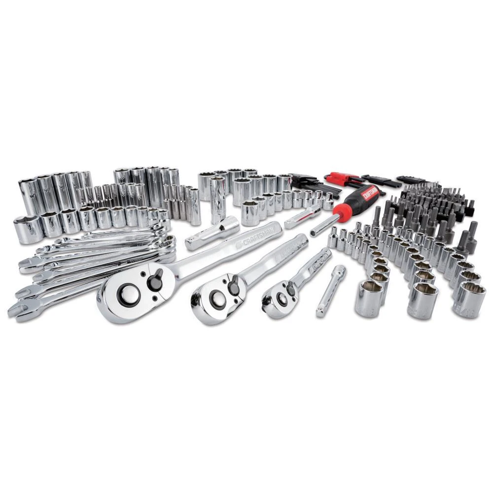CRAFTSMAN Mechanics Tool Sets 232-Piece Standard (SAE) and Metric Combination Polished Chrome Mechanics Tool Set (1/4-in; 3/8-in) 3 CRAFTSMAN Mechanics Tool Sets 232-Piece Standard (SAE) and Metric Combination Polished Chrome Mechanics Tool Set (1/4-in; 3/8-in) - Image 3