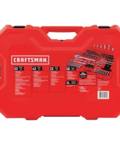 CRAFTSMAN Mechanics Tool Sets 189-Piece Standard (SAE) and Metric Combination Polished Chrome Mechanics Tool Set (1/4-in; 3/8-in) 11 CRAFTSMAN Mechanics Tool Sets 189-Piece Standard (SAE) and Metric Combination Polished Chrome Mechanics Tool Set (1/4-in; 3/8-in) -Craftsman Store 40806215