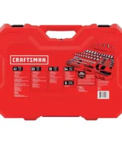CRAFTSMAN Mechanics Tool Sets 135-Piece Standard (SAE) and Metric Combination Polished Chrome Mechanics Tool Set (1/4-in; 3/8-in) 11 CRAFTSMAN Mechanics Tool Sets 135-Piece Standard (SAE) and Metric Combination Polished Chrome Mechanics Tool Set (1/4-in; 3/8-in) -Craftsman Store 40834300