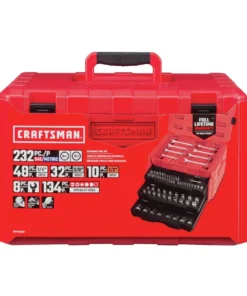 CRAFTSMAN Mechanics Tool Sets 232-Piece Standard (SAE) and Metric Combination Polished Chrome Mechanics Tool Set (1/4-in; 3/8-in) 18 CRAFTSMAN Mechanics Tool Sets 232-Piece Standard (SAE) and Metric Combination Polished Chrome Mechanics Tool Set (1/4-in; 3/8-in) -Craftsman Store 40849655
