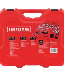CRAFTSMAN Mechanics Tool Sets 83-Piece Standard (SAE) and Metric Combination Polished Chrome Mechanics Tool Set (1/4-in; 3/8-in) -Craftsman Store 40940202