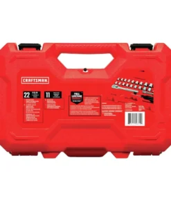 CRAFTSMAN Mechanics Tool Sets 33-Piece Standard (SAE) and Metric Combination Polished Chrome Mechanics Tool Set (3/8-in) -Craftsman Store 40988483