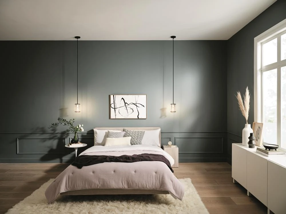 Kichler Pendant Lighting Loman Matte Black and Brushed Nickel Craftsman Clear Glass Cylinder Mini Pendant Light 12 Kichler Pendant Lighting Loman Matte Black and Brushed Nickel Craftsman Clear Glass Cylinder Mini Pendant Light - Image 12