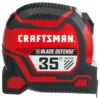 CRAFTSMAN Tape Measures Craftsman Pro Reach Plus Blade Defense 35-ft Tape Measure