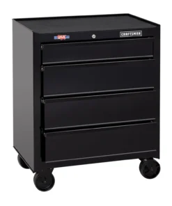 CRAFTSMAN Bottom Tool Cabinets 1000 Series 26.5-in W x 32.5-in H 4-Drawer Steel Rolling Tool Cabinet (Black) -Craftsman Store 42548642