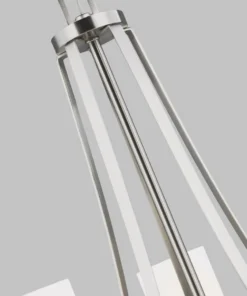 Sea Gull Lighting Chandeliers Robie 5-Light Brushed Nickel Craftsman Chandelier -Craftsman Store 42624135