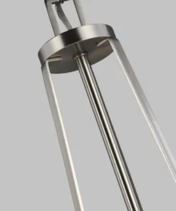 Sea Gull Lighting Chandeliers Robie 3-Light Brushed Nickel Craftsman Chandelier -Craftsman Store 42628890