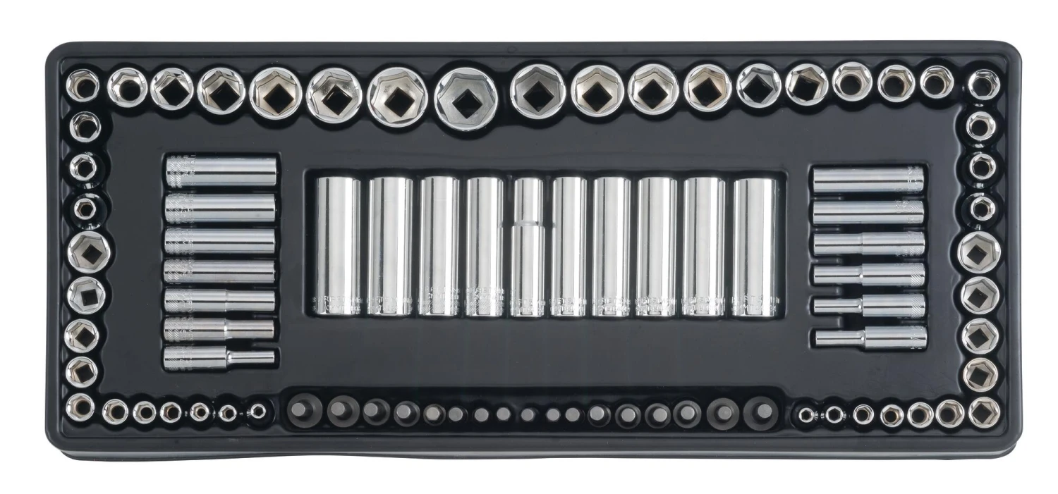 CRAFTSMAN Mechanics Tool Sets 224-Piece Standard (SAE) and Metric Combination Polished Chrome Mechanics Tool Set (1/4-in; 3/8-in) 4 CRAFTSMAN Mechanics Tool Sets 224-Piece Standard (SAE) and Metric Combination Polished Chrome Mechanics Tool Set (1/4-in; 3/8-in) - Image 4