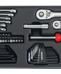 CRAFTSMAN Mechanics Tool Sets 224-Piece Standard (SAE) and Metric Combination Polished Chrome Mechanics Tool Set (1/4-in; 3/8-in) 10 CRAFTSMAN Mechanics Tool Sets 224-Piece Standard (SAE) and Metric Combination Polished Chrome Mechanics Tool Set (1/4-in; 3/8-in) -Craftsman Store 43185226