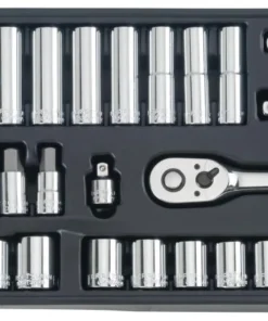 CRAFTSMAN Mechanics Tool Sets 308-Piece Standard (SAE) and Metric Combination Polished Chrome Mechanics Tool Set (1/4-in; 3/8-in) -Craftsman Store 43236109