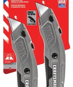 CRAFTSMAN Utility Knives Quick Change 6-Blade Retractable Utility Knife with On Tool Blade Storage -Craftsman Store 43492226