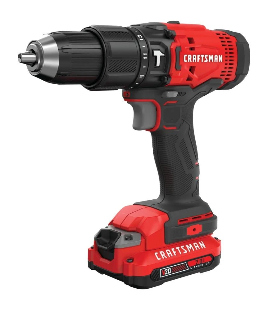 CRAFTSMAN Hammer Drills V20 1/2-in 20-Volt Max Variable Speed Cordless Hammer Drill (1-Battery Included) 1 CRAFTSMAN Hammer Drills V20 1/2-in 20-Volt Max Variable Speed Cordless Hammer Drill (1-Battery Included)