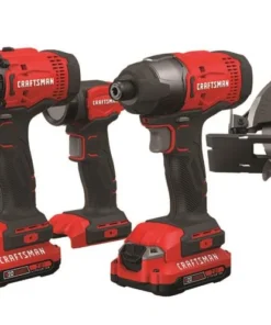 CRAFTSMAN Power Tool Combo Kits V20 5-Tool 20-Volt Max Power Tool Combo Kit with Soft Case (2-Batteries Included and Charger Included)