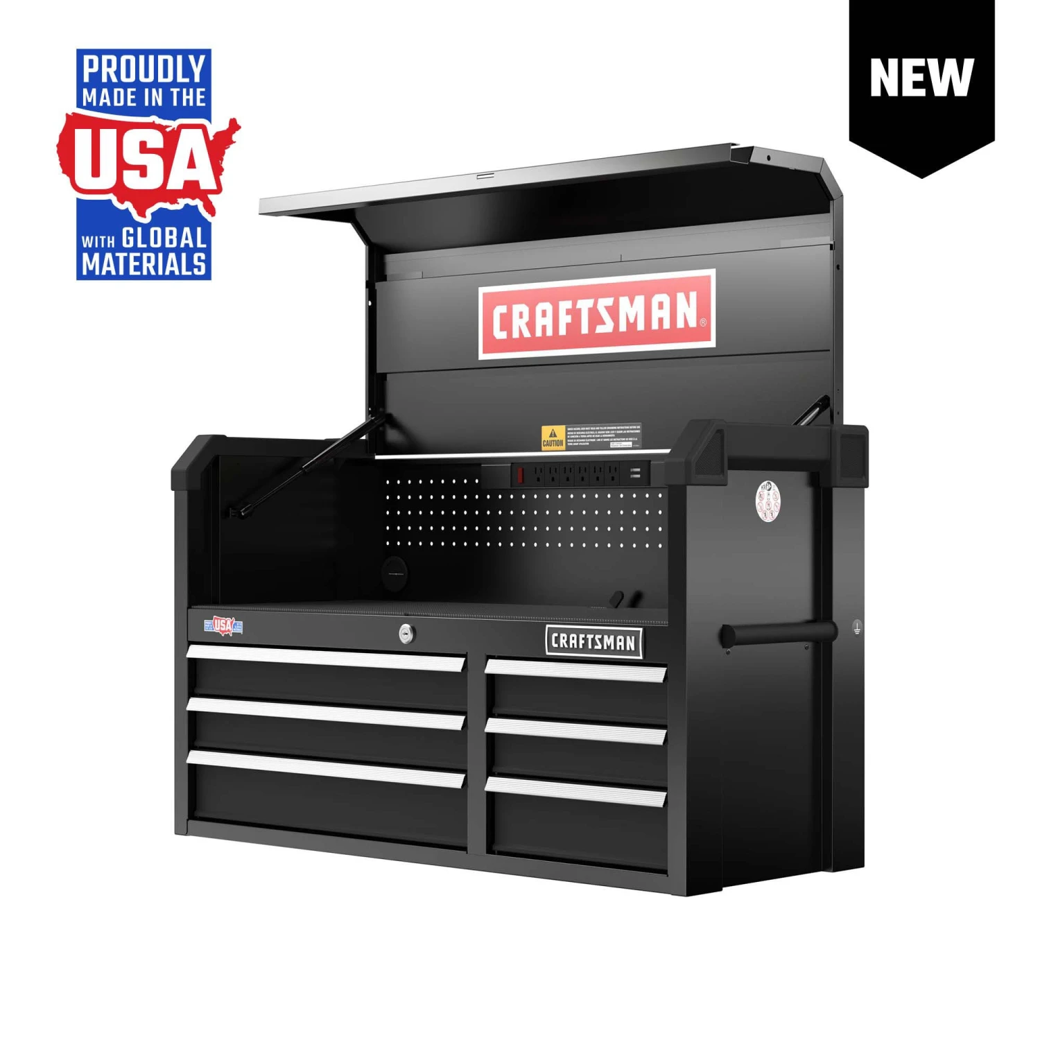 CRAFTSMAN Top Tool Chests 2000 Series 40.5-in W x 24.7-in H 6-Drawer Steel Tool Chest (Black) 1 CRAFTSMAN Top Tool Chests 2000 Series 40.5-in W x 24.7-in H 6-Drawer Steel Tool Chest (Black)