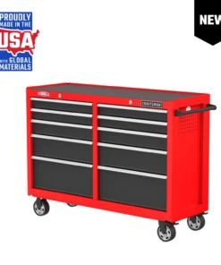 CRAFTSMAN Bottom Tool Cabinets 2000 52-In 10-Drawer Cabinet - Red