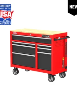 CRAFTSMAN Bottom Tool Cabinets 2000 Series 41-in W x 34-in H 7-Drawer Steel Rolling Tool Cabinet (Red)