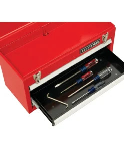 CRAFTSMAN Portable Tool Boxes Portable 20.5-in Ball-bearing 3-Drawer Red Steel Lockable Tool Box -Craftsman Store 44396999