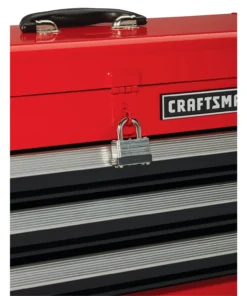 CRAFTSMAN Portable Tool Boxes Portable 20.5-in Ball-bearing 3-Drawer Red Steel Lockable Tool Box -Craftsman Store 44397001