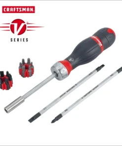 CRAFTSMAN Screwdrivers V-series 18-Piece Bi-material Handle Ratcheting Set Multi-bit Screwdriver Set
