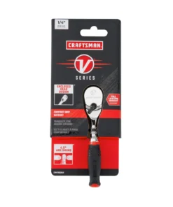 CRAFTSMAN Ratchets & Ratchet Sets V-series 80-Tooth 1/4-in Drive Standard Ratchet -Craftsman Store 44480273