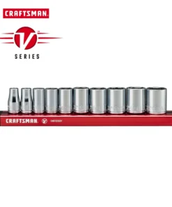 CRAFTSMAN Sockets & Socket Sets V-Series 10-Piece Metric 1/4-in Drive 6-point Set Shallow Socket Set