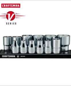 CRAFTSMAN Sockets & Socket Sets V-Series 12-Piece Standard (SAE) 3/8-in Drive 6-point Set Shallow Socket Set