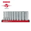 CRAFTSMAN Sockets & Socket Sets V-Series 10-Piece Metric 1/4-in Drive 6-point Set Deep Socket Set