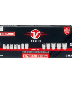 CRAFTSMAN Sockets & Socket Sets V-Series 12-Piece Standard (SAE) 3/8-in Drive 6-point Set Shallow Socket Set -Craftsman Store 44486444