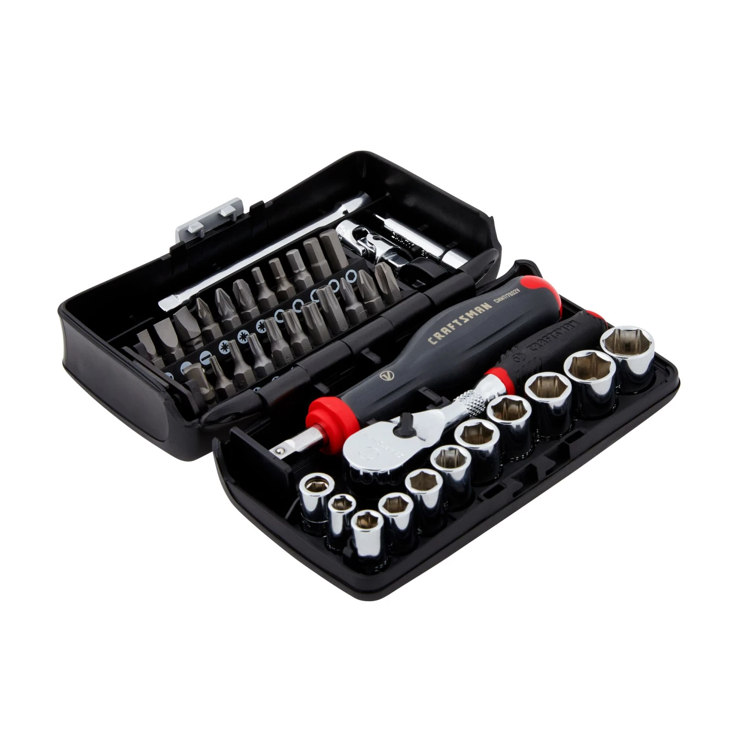 CRAFTSMAN Sockets & Socket Sets V-Series 38-Piece Standard (SAE) 1/4-in Drive 6-point Set Shallow Socket Set 2 CRAFTSMAN Sockets & Socket Sets V-Series 38-Piece Standard (SAE) 1/4-in Drive 6-point Set Shallow Socket Set - Image 2