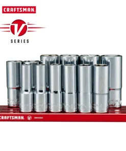 CRAFTSMAN Sockets & Socket Sets V-Series 12-Piece Metric 3/8-in Drive 6-point Set Deep Socket Set