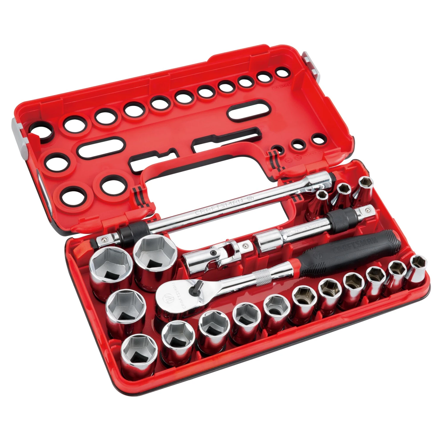 CRAFTSMAN Sockets & Socket Sets V-Series 21-Piece Metric 1/2-in Drive 6-point Set Shallow Socket Set 2 CRAFTSMAN Sockets & Socket Sets V-Series 21-Piece Metric 1/2-in Drive 6-point Set Shallow Socket Set - Image 2
