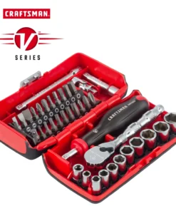 CRAFTSMAN Sockets & Socket Sets V-Series 38-Piece Metric 1/4-in Drive 6-point Set Shallow Socket Set