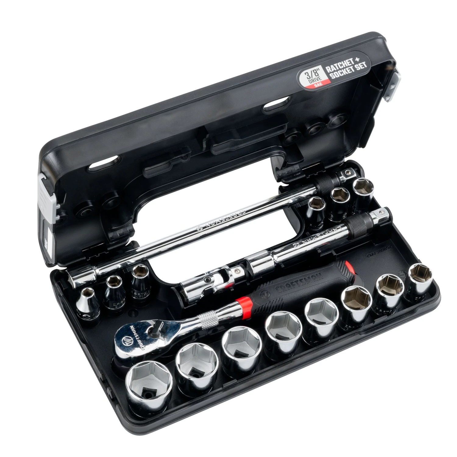 CRAFTSMAN Sockets & Socket Sets V-Series 18-Piece Standard (SAE) 3/8-in Drive 6-point Set Shallow Socket Set 8 CRAFTSMAN Sockets & Socket Sets V-Series 18-Piece Standard (SAE) 3/8-in Drive 6-point Set Shallow Socket Set - Image 8
