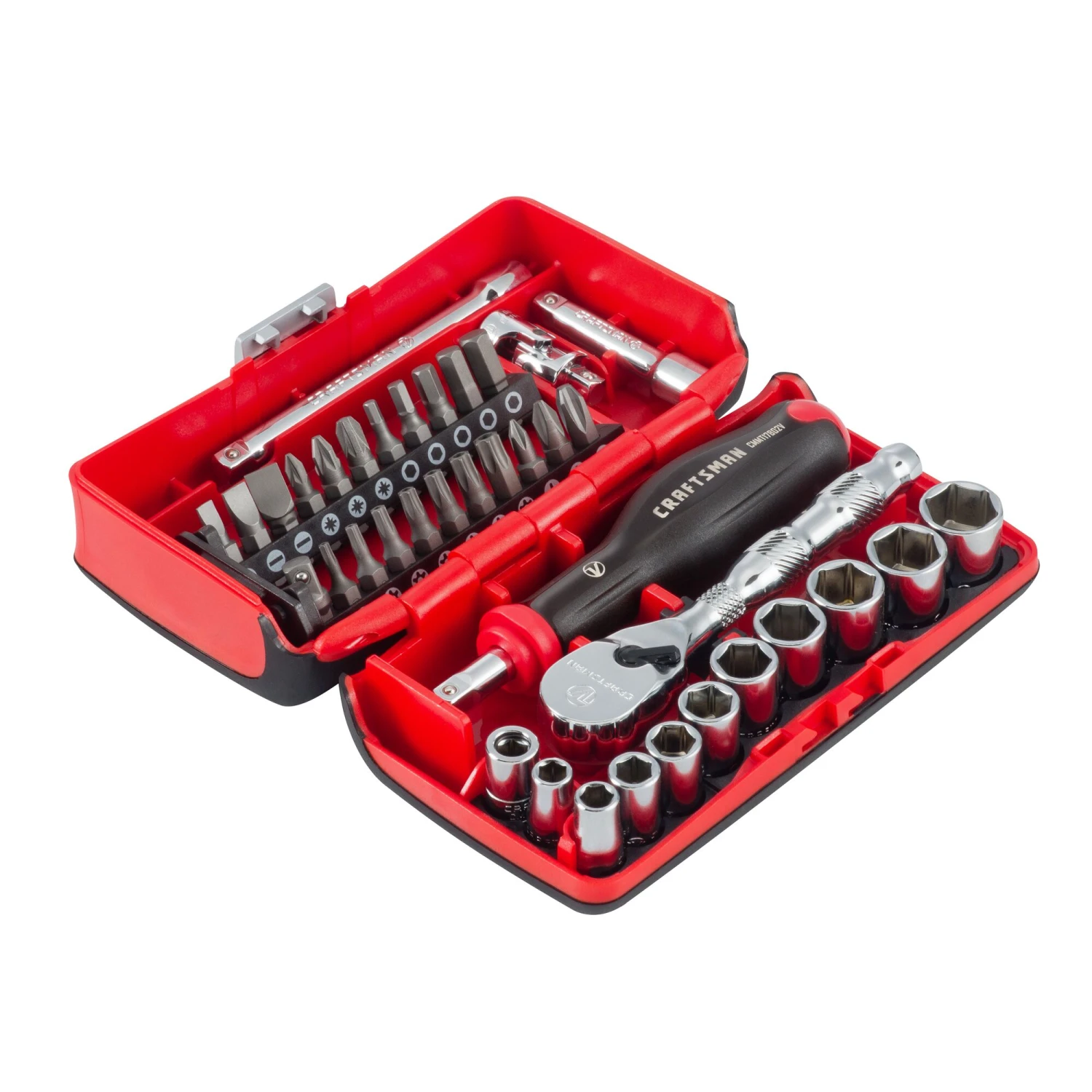CRAFTSMAN Sockets & Socket Sets V-Series 38-Piece Metric 1/4-in Drive 6-point Set Shallow Socket Set 2 CRAFTSMAN Sockets & Socket Sets V-Series 38-Piece Metric 1/4-in Drive 6-point Set Shallow Socket Set - Image 2