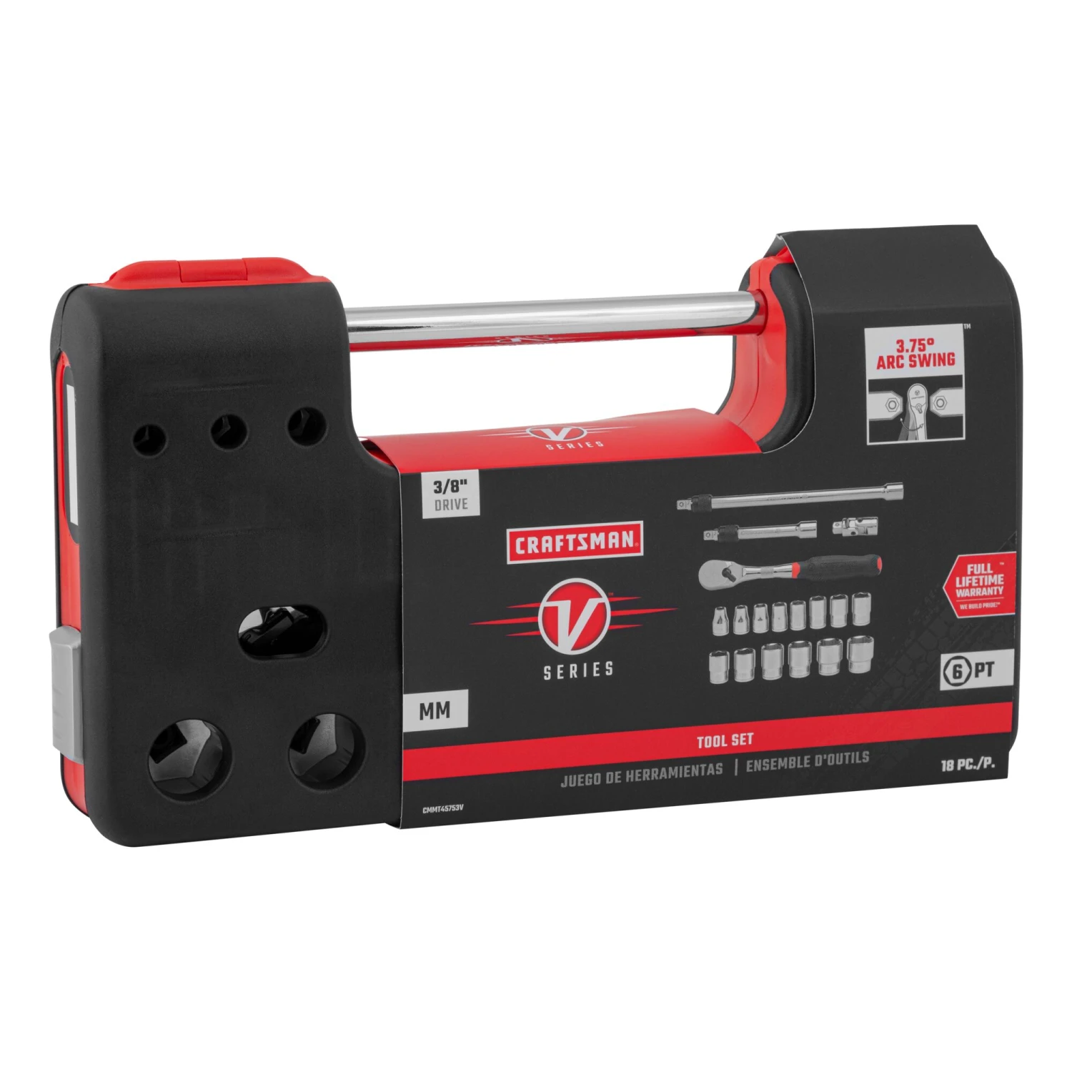 CRAFTSMAN Sockets & Socket Sets V-Series 18-Piece Metric 3/8-in Drive 6-point Set Shallow Socket Set 12 CRAFTSMAN Sockets & Socket Sets V-Series 18-Piece Metric 3/8-in Drive 6-point Set Shallow Socket Set - Image 12