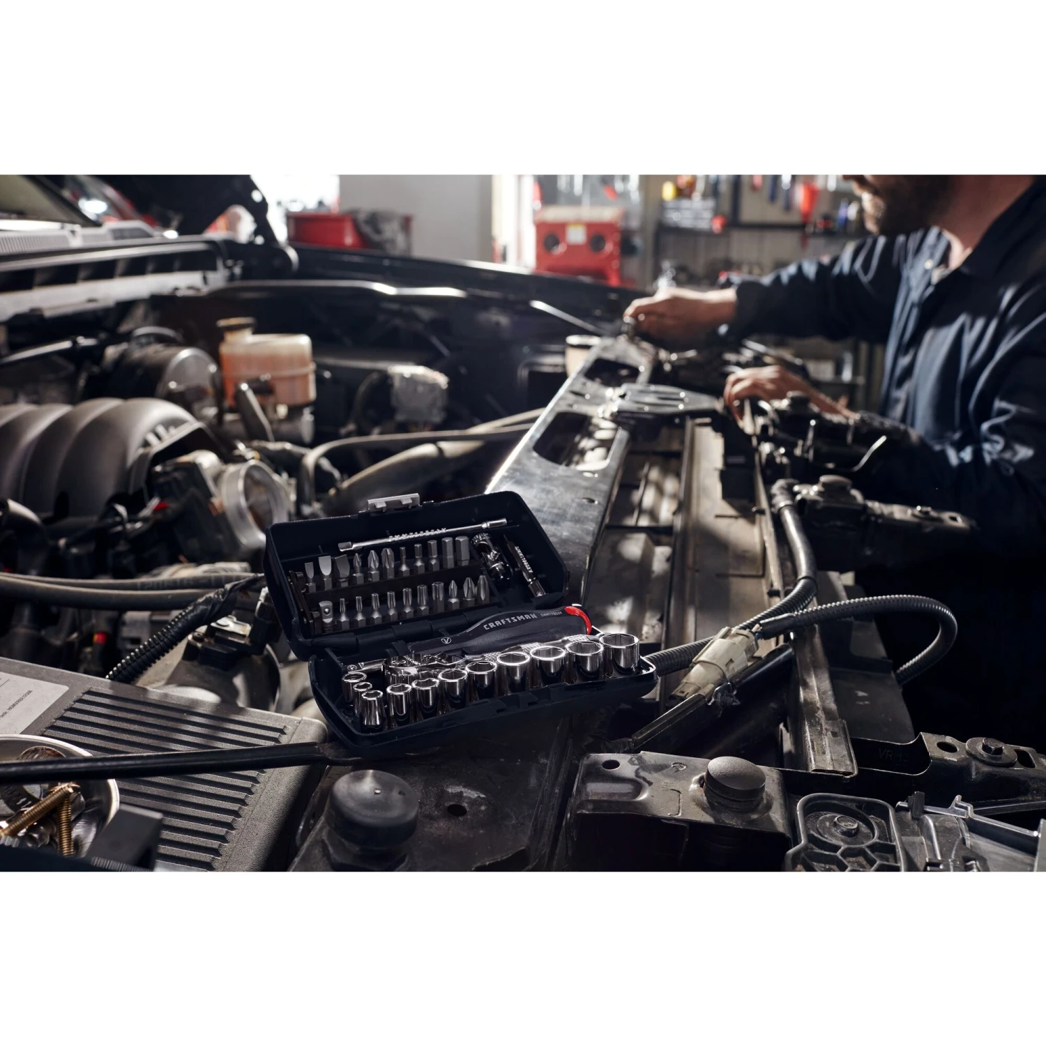 CRAFTSMAN Sockets & Socket Sets V-Series 18-Piece Metric 3/8-in Drive 6-point Set Shallow Socket Set 7 CRAFTSMAN Sockets & Socket Sets V-Series 18-Piece Metric 3/8-in Drive 6-point Set Shallow Socket Set - Image 7