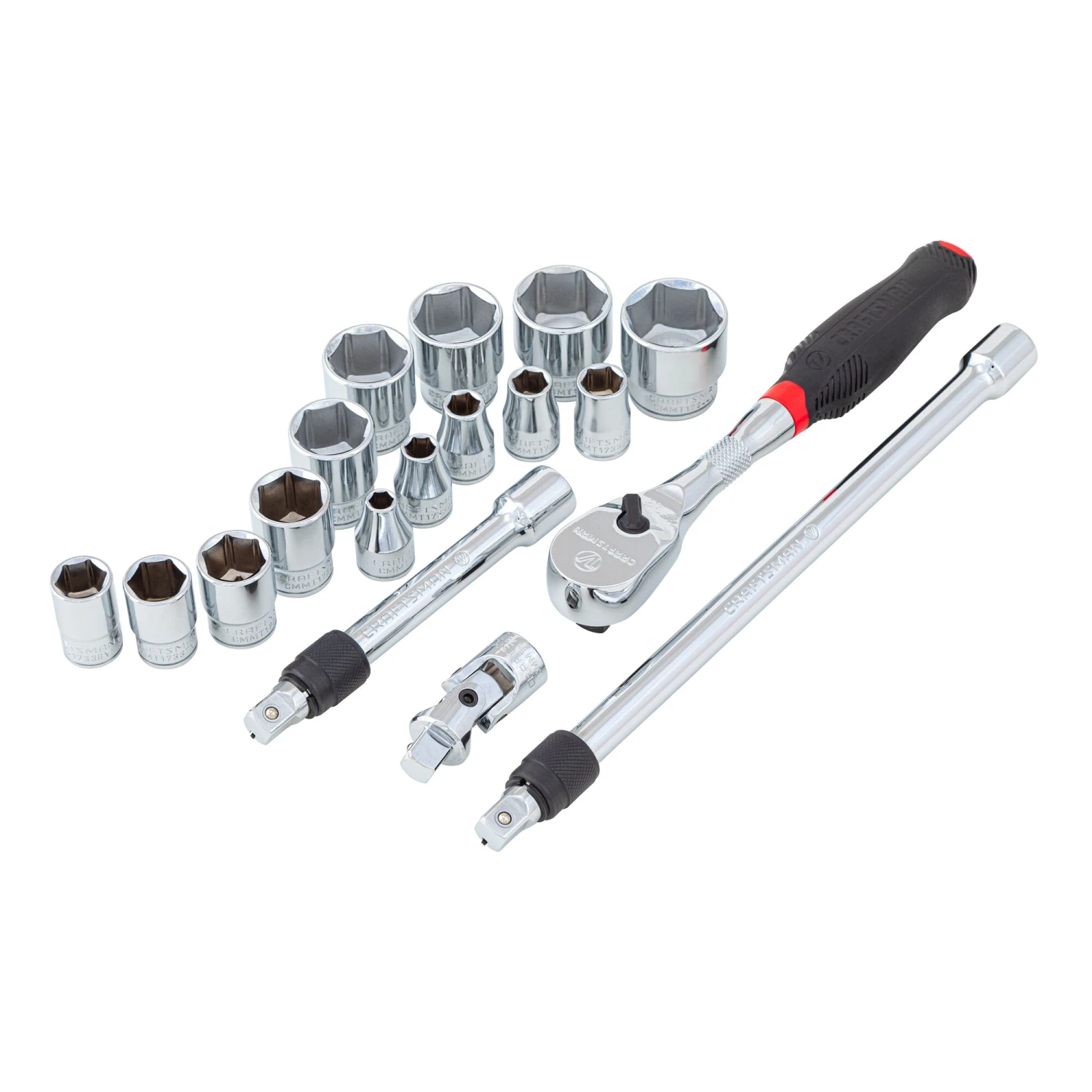 CRAFTSMAN Sockets & Socket Sets V-Series 18-Piece Standard (SAE) 3/8-in Drive 6-point Set Shallow Socket Set 6 CRAFTSMAN Sockets & Socket Sets V-Series 18-Piece Standard (SAE) 3/8-in Drive 6-point Set Shallow Socket Set - Image 6