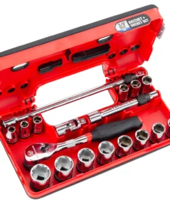 CRAFTSMAN Sockets & Socket Sets V-Series 18-Piece Metric 3/8-in Drive 6-point Set Shallow Socket Set 19 CRAFTSMAN Sockets & Socket Sets V-Series 18-Piece Metric 3/8-in Drive 6-point Set Shallow Socket Set -Craftsman Store 44499205
