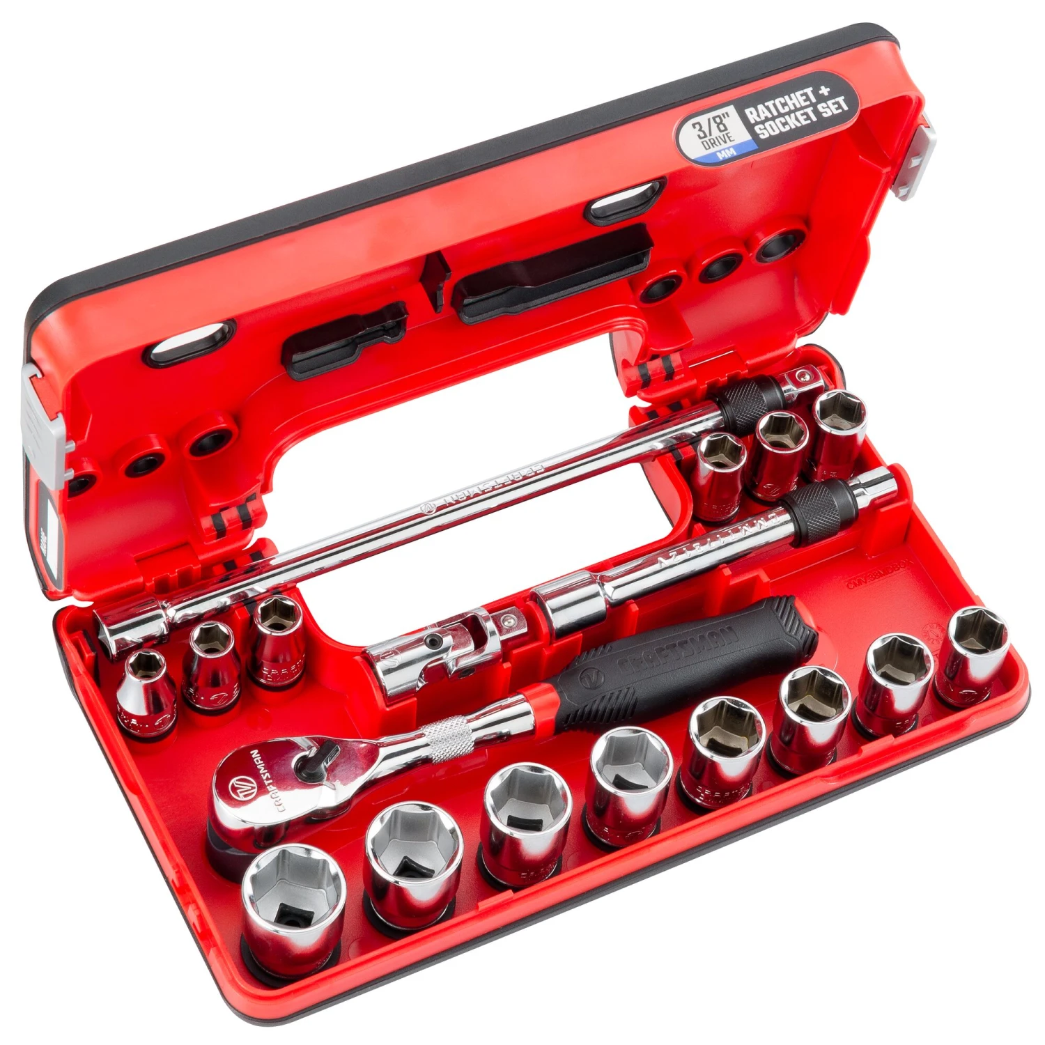 CRAFTSMAN Sockets & Socket Sets V-Series 18-Piece Metric 3/8-in Drive 6-point Set Shallow Socket Set 8 CRAFTSMAN Sockets & Socket Sets V-Series 18-Piece Metric 3/8-in Drive 6-point Set Shallow Socket Set - Image 8