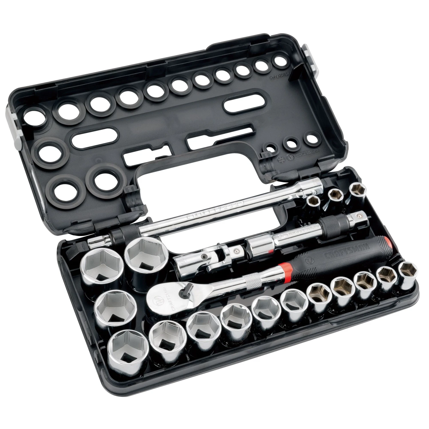 CRAFTSMAN Sockets & Socket Sets V-Series 21-Piece Standard (SAE) 1/2-in Drive 6-point Set Shallow Socket Set 3 CRAFTSMAN Sockets & Socket Sets V-Series 21-Piece Standard (SAE) 1/2-in Drive 6-point Set Shallow Socket Set - Image 3