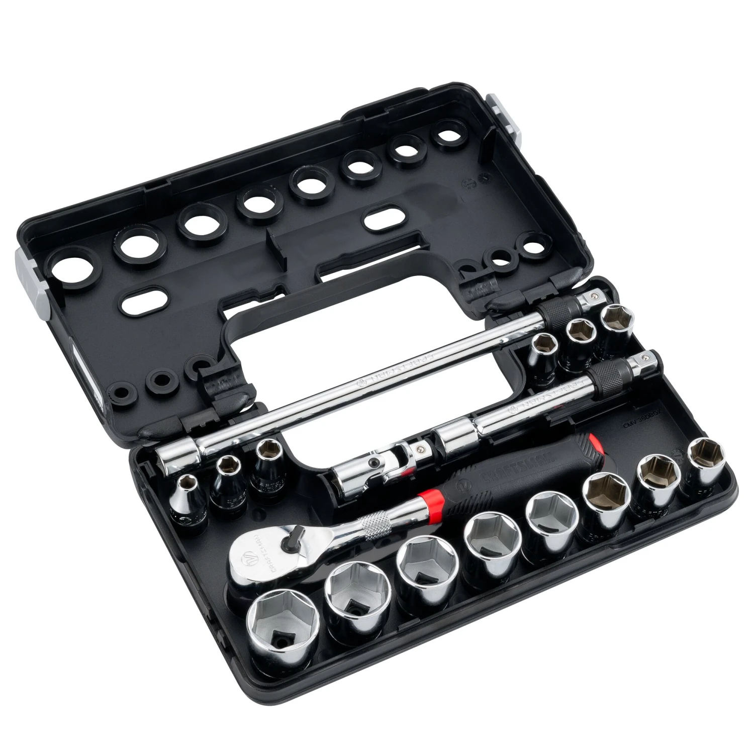 CRAFTSMAN Sockets & Socket Sets V-Series 18-Piece Standard (SAE) 3/8-in Drive 6-point Set Shallow Socket Set 9 CRAFTSMAN Sockets & Socket Sets V-Series 18-Piece Standard (SAE) 3/8-in Drive 6-point Set Shallow Socket Set - Image 9