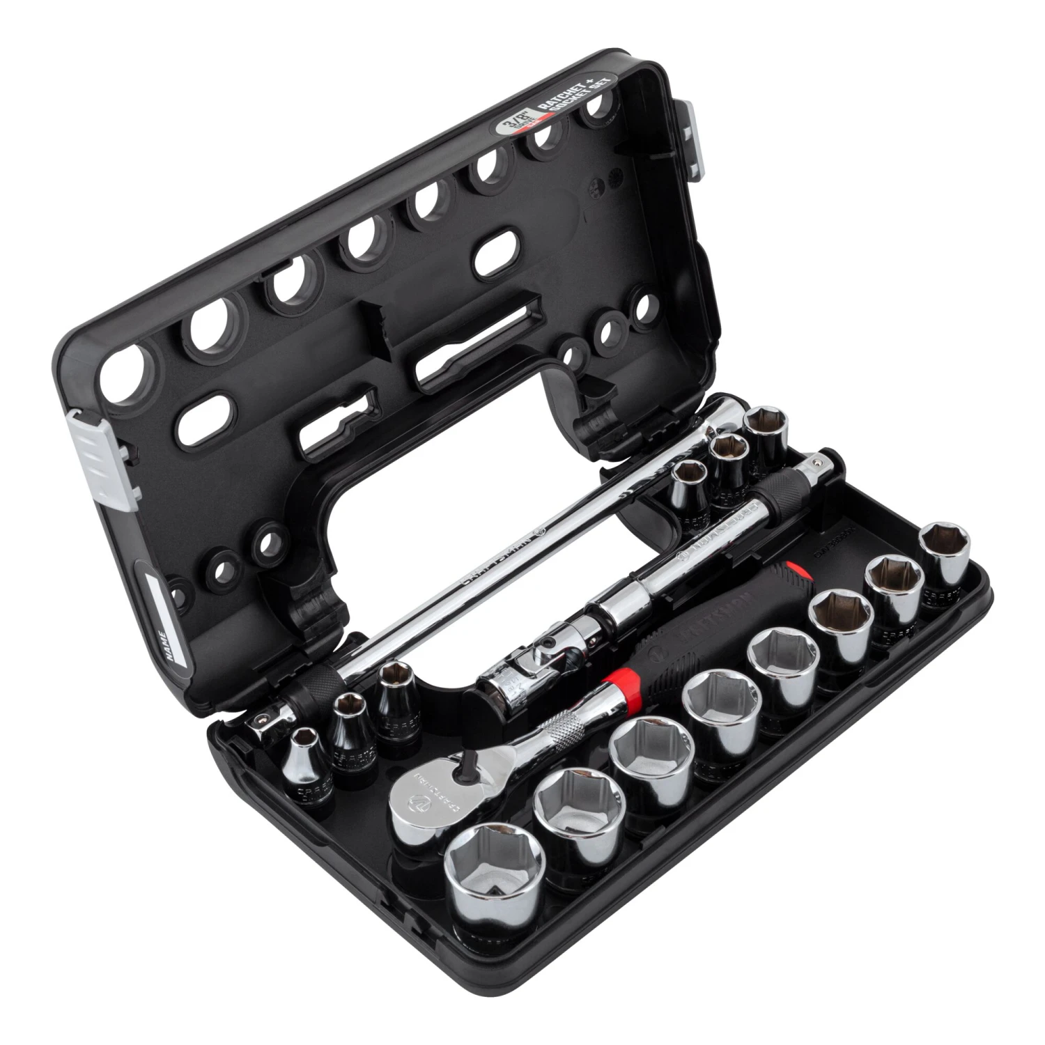 CRAFTSMAN Sockets & Socket Sets V-Series 18-Piece Standard (SAE) 3/8-in Drive 6-point Set Shallow Socket Set 13 CRAFTSMAN Sockets & Socket Sets V-Series 18-Piece Standard (SAE) 3/8-in Drive 6-point Set Shallow Socket Set - Image 13