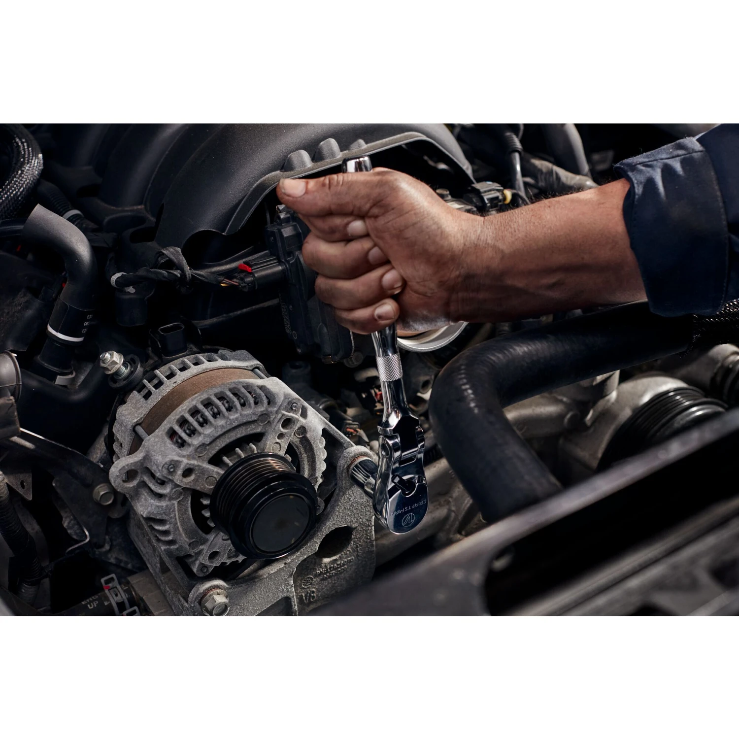 CRAFTSMAN Ratchets & Ratchet Sets V-series 96-Tooth 1/2-in Drive Flexible Head Standard Ratchet 3 CRAFTSMAN Ratchets & Ratchet Sets V-series 96-Tooth 1/2-in Drive Flexible Head Standard Ratchet - Image 3